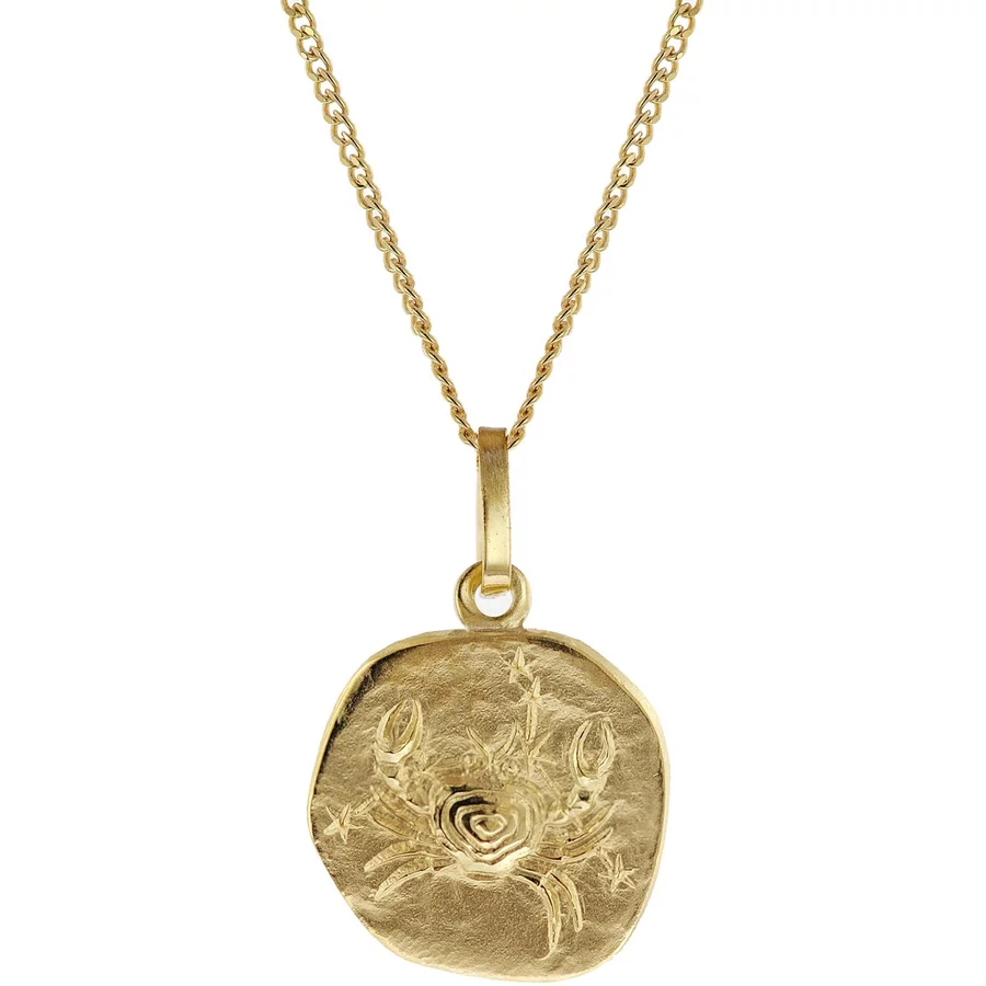 trendor Kinder-Halskette mit Sternzeichen Krebs 3338K Gold gold