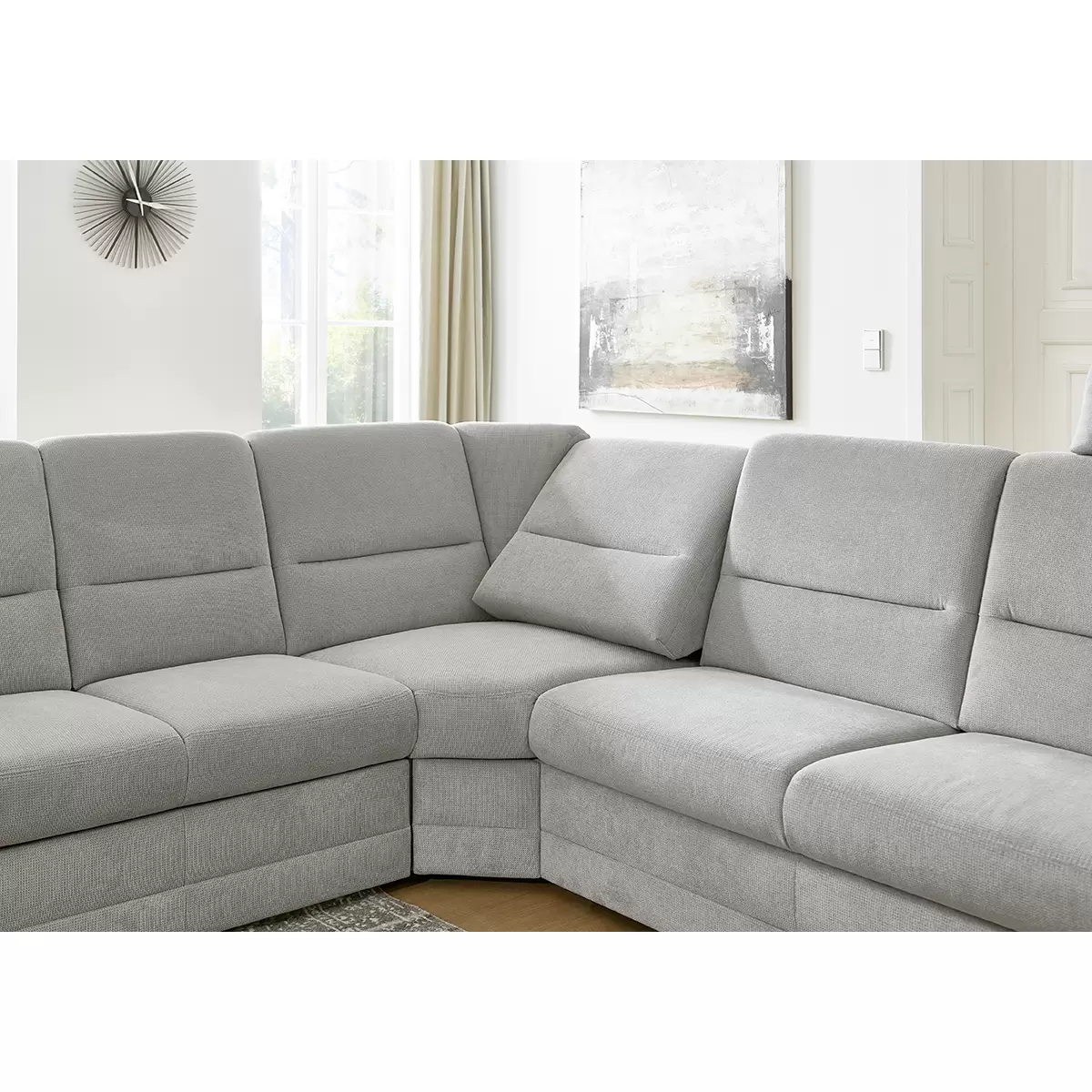 Ecksofa Queenline 118 x 200 Grau