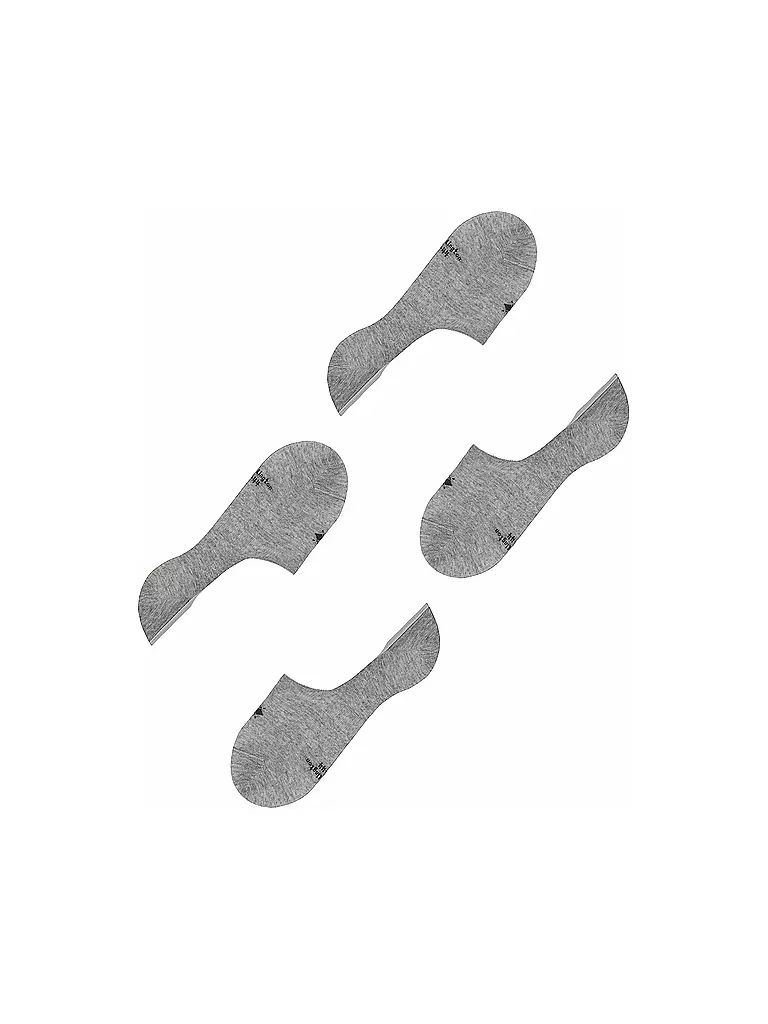 BURLINGTON Herren Füsslinge EVERYDAY 2-er Pkg light grey hellgrau