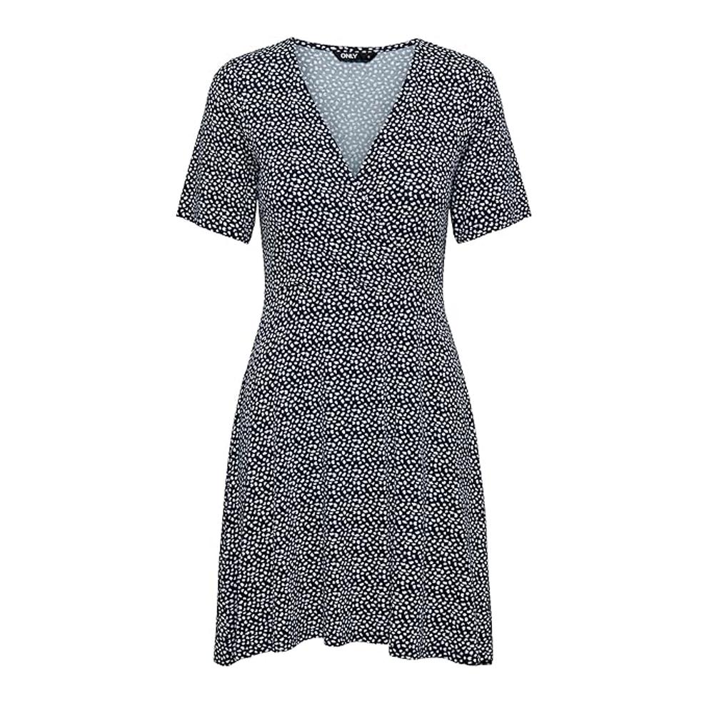 Only Robe Noire à Motifs Femme Only Verona