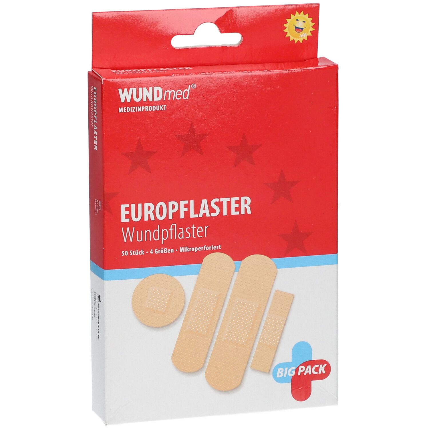 WUNDmed® Wund-Pflaster luftdurchlässig+wasserfest 4 Größen