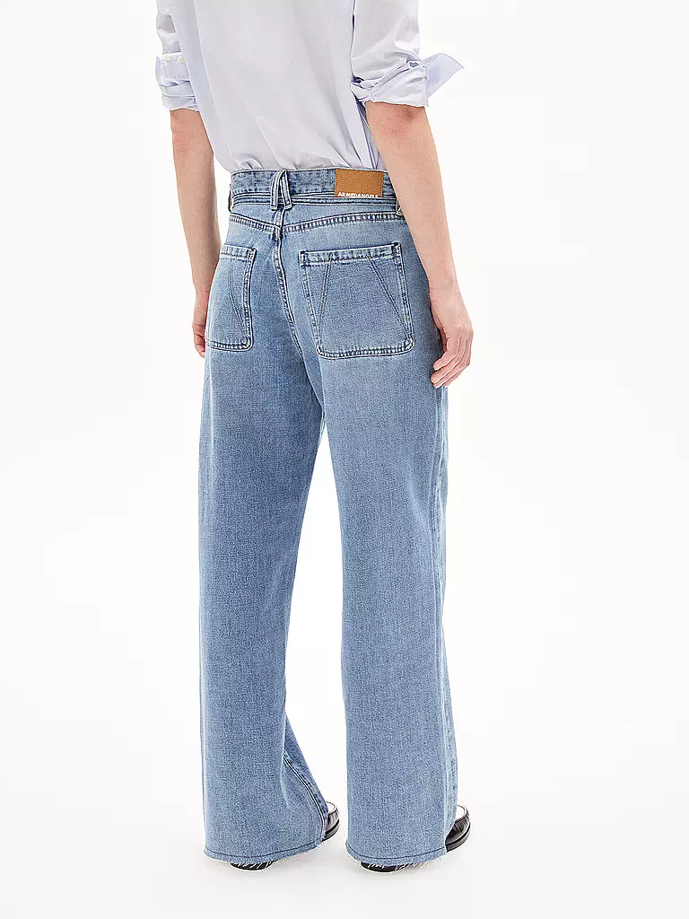 ARMEDANGELS Jeans Wide Leg HAAYI hellblau
