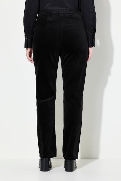 Samthose Mony, konisches Bein, Komfortbund, Stretch