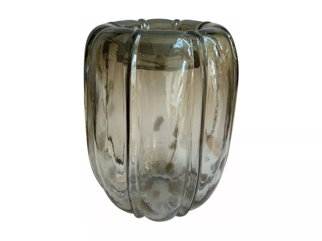 Vase Verre Gris - Voyage Interior's