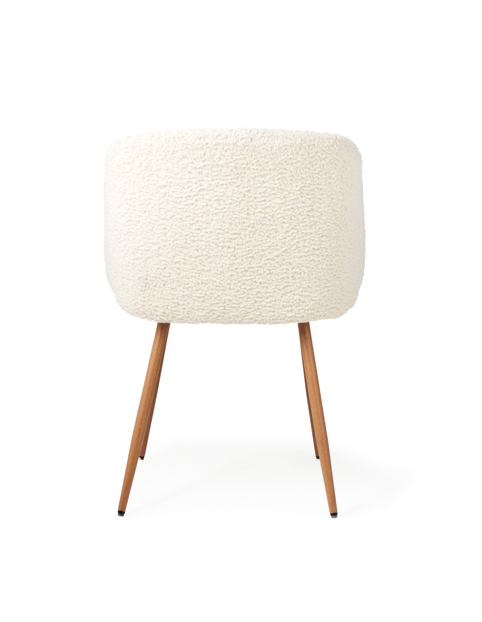 Stol i teddystof | Polyester/polyurethan/stål. 54 x 47 x 81 cm. | Light Brown