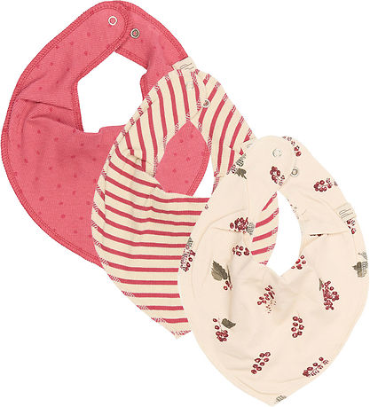 Petit Piao Babylätzchen - 3er-Pack - Modal - Berry
