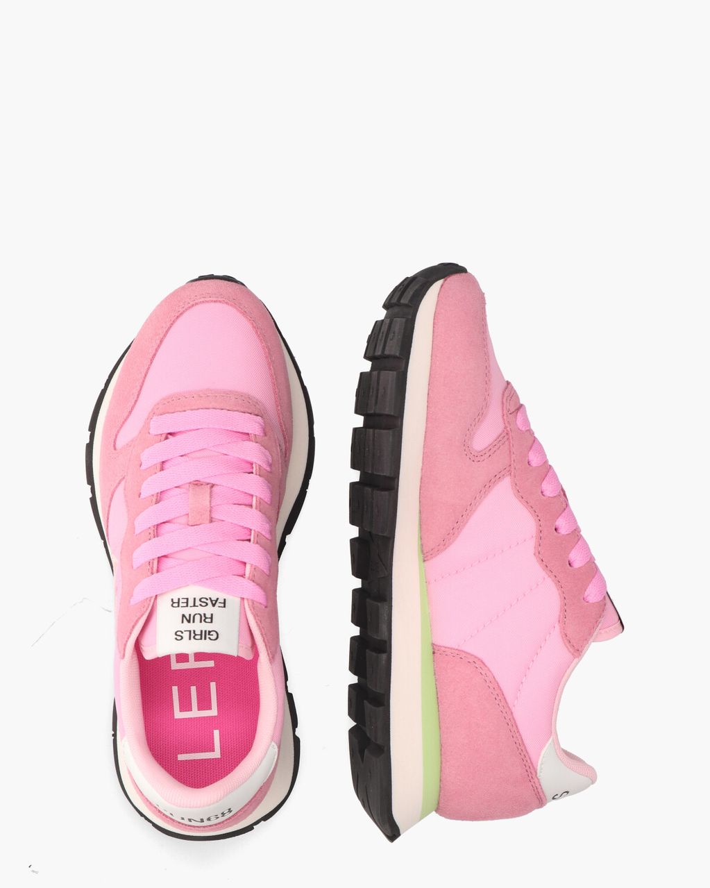 SUN68 Ally Solid Nylon Roze Damessneakers