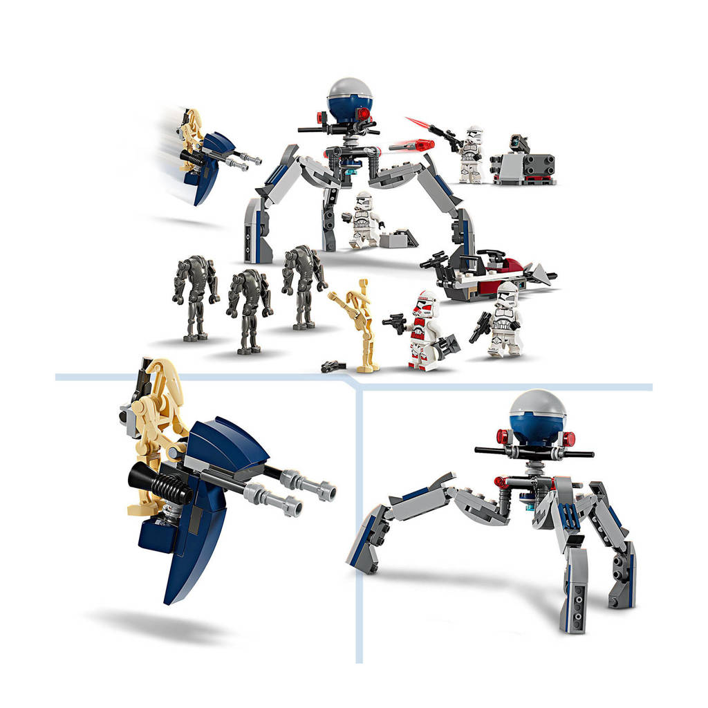 GoedClone Trooper & Battle Droid Battle Pack Bouwbaar The Clone Wars Speelgoed 75372