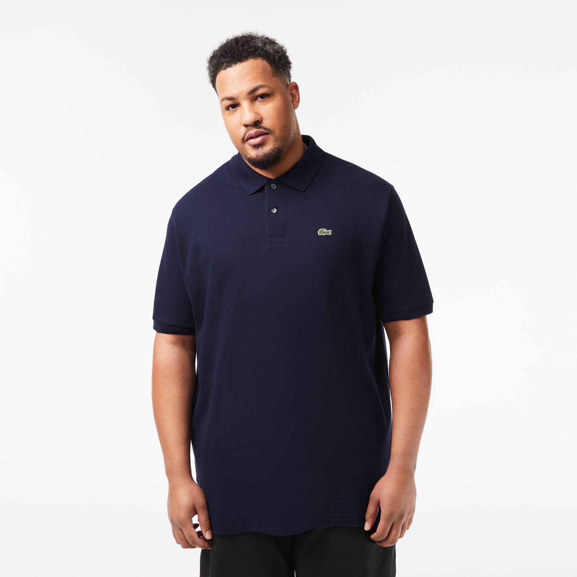 Herren-Poloshirt aus Baumwoll-Petit-Piqué LACOSTE – Übergröße – Groß Kurze Ärmel - Blau - Lacoste - Herren