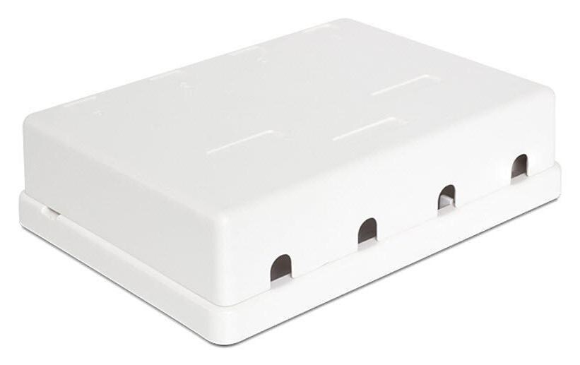 Gehäuse Keystone 4-fachLeergehäuse mit vier Modulen