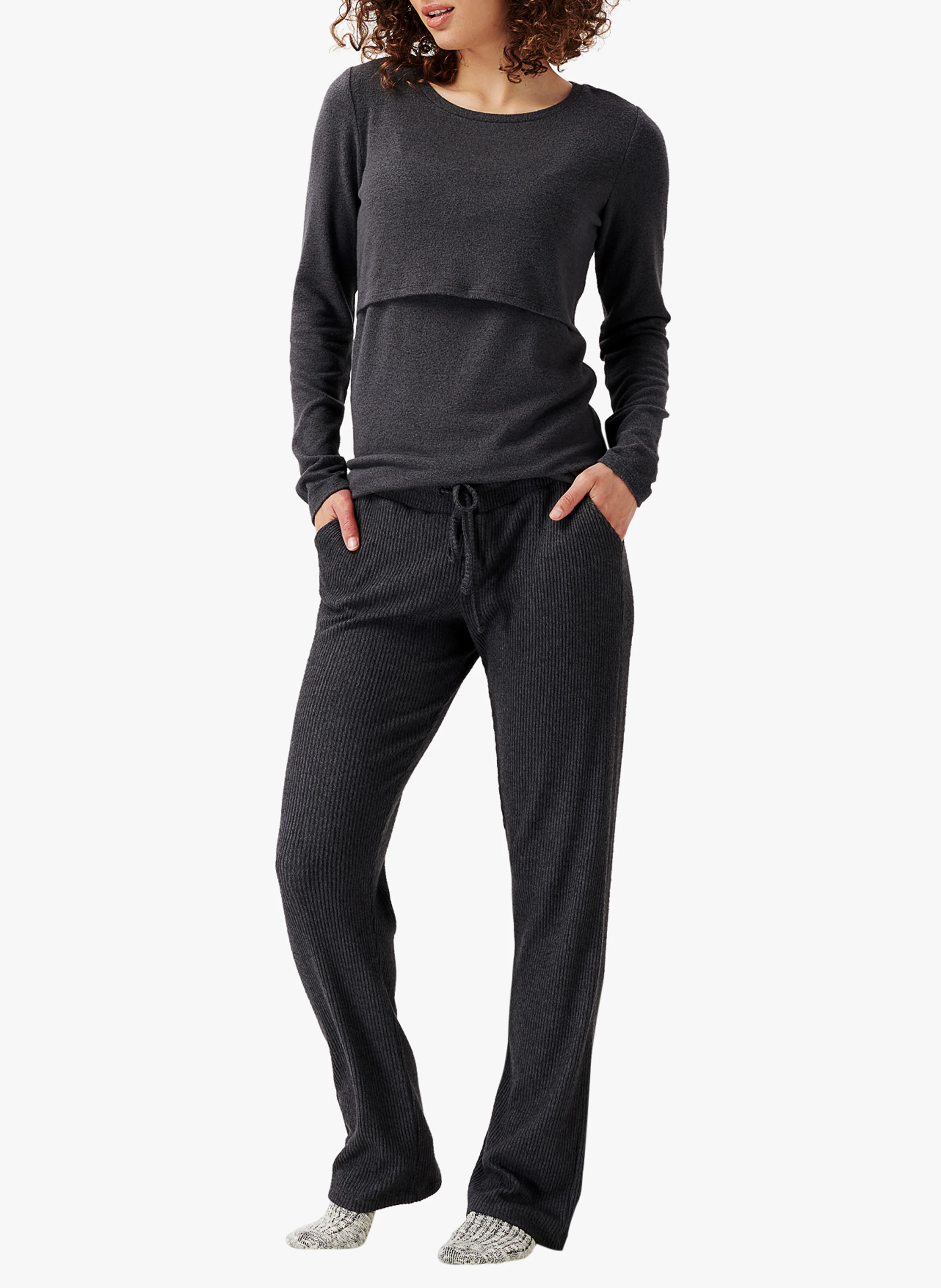 PLANO - T-shirt de grossesse et d'allaitement | Gris