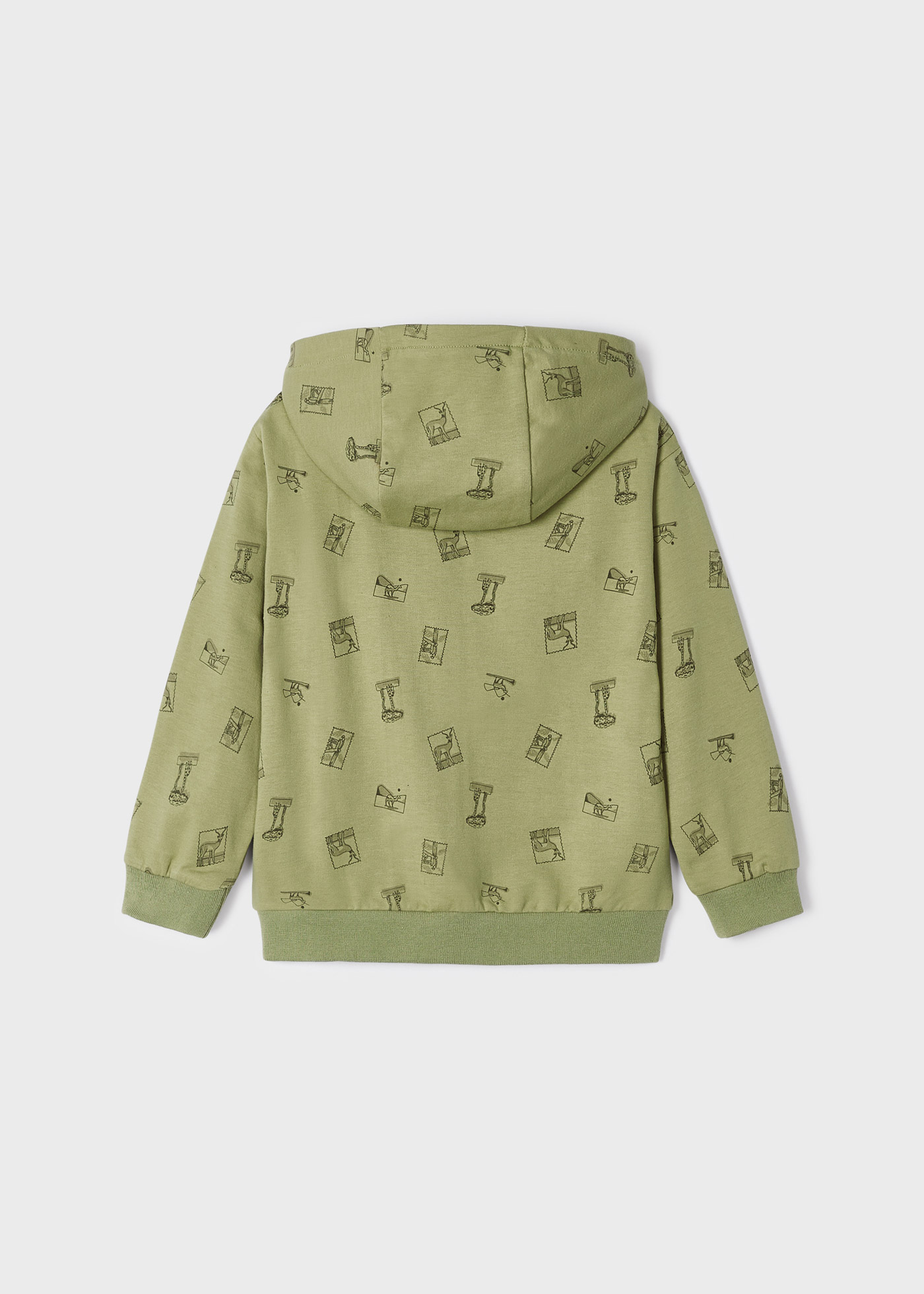 Moletom com zíper estampado para meninos
