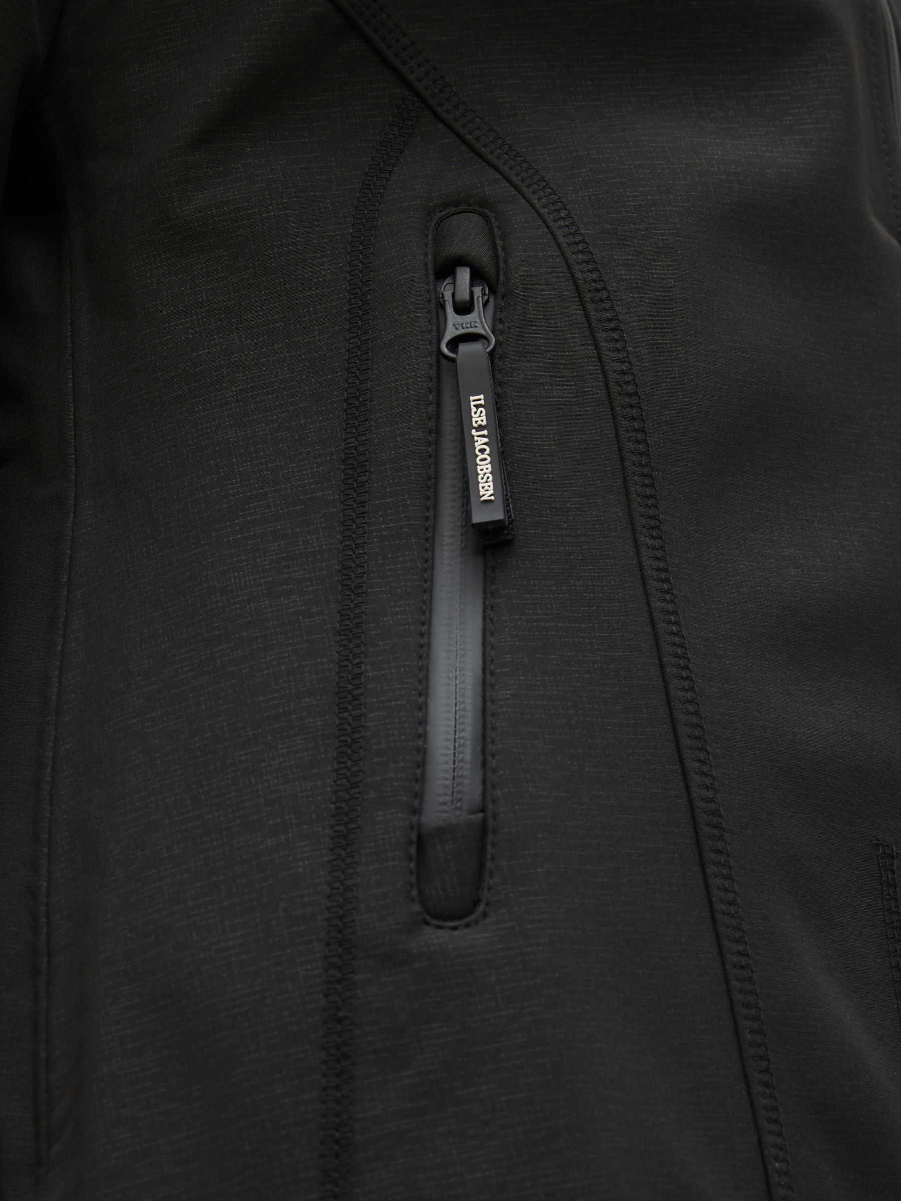 Zwart - Ilse Jacobsen waterdichte functionele softshell regenjas