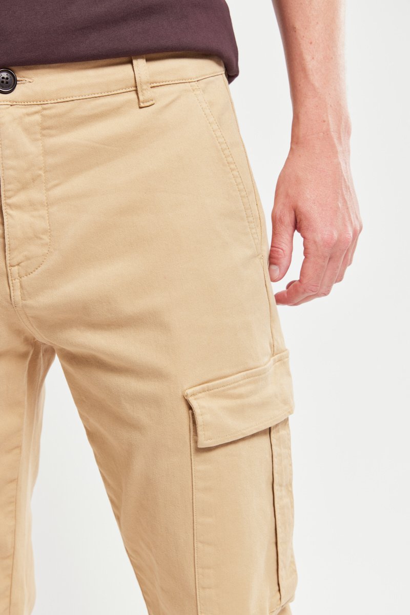 Pantalon cargo - coton
