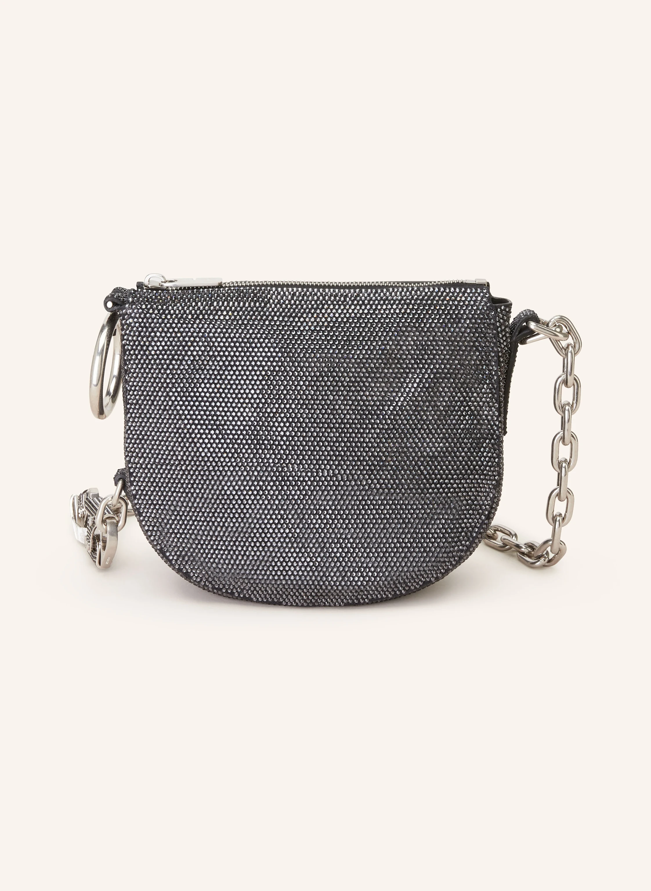 BURBERRY Schultertasche KNIGHT mit Schmucksteinen