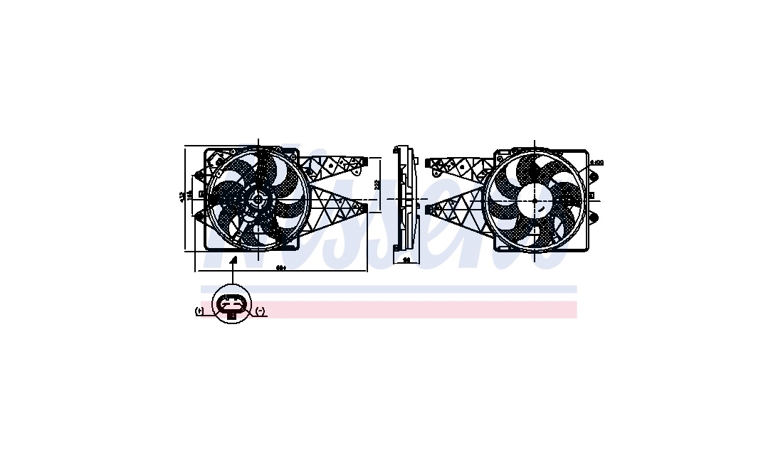 Ventilator, motorkøling