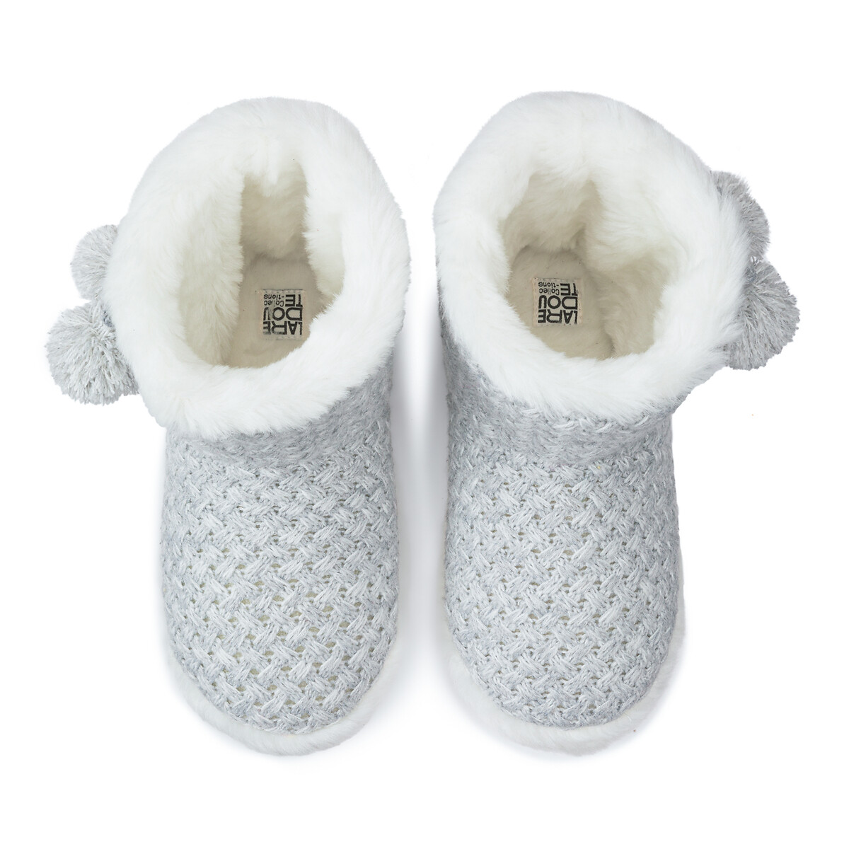 COLEÇÃO LA REDOUTE<br>Botas pantufa forradas em jérsei