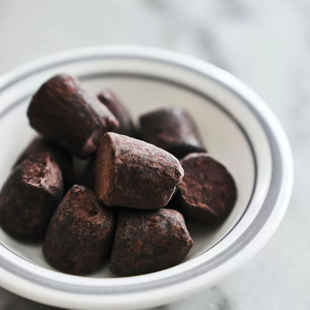 Nicolas Vahé Cocoa truffle with popcorn - 110 g.