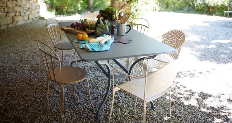 Fermob Romane tuintafel 180x100 Red ochre