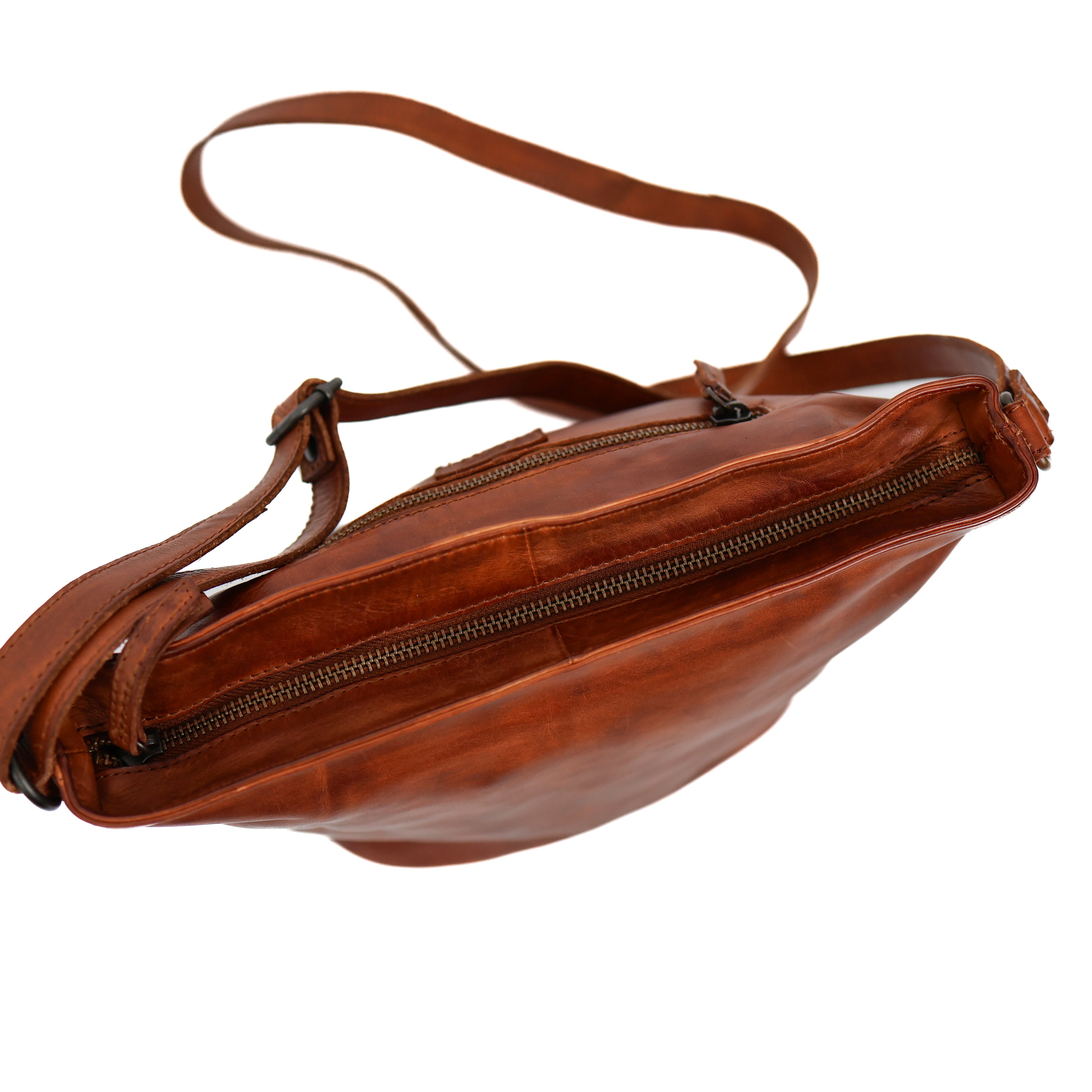 Schoudertas 'Suze' cognac Cognac