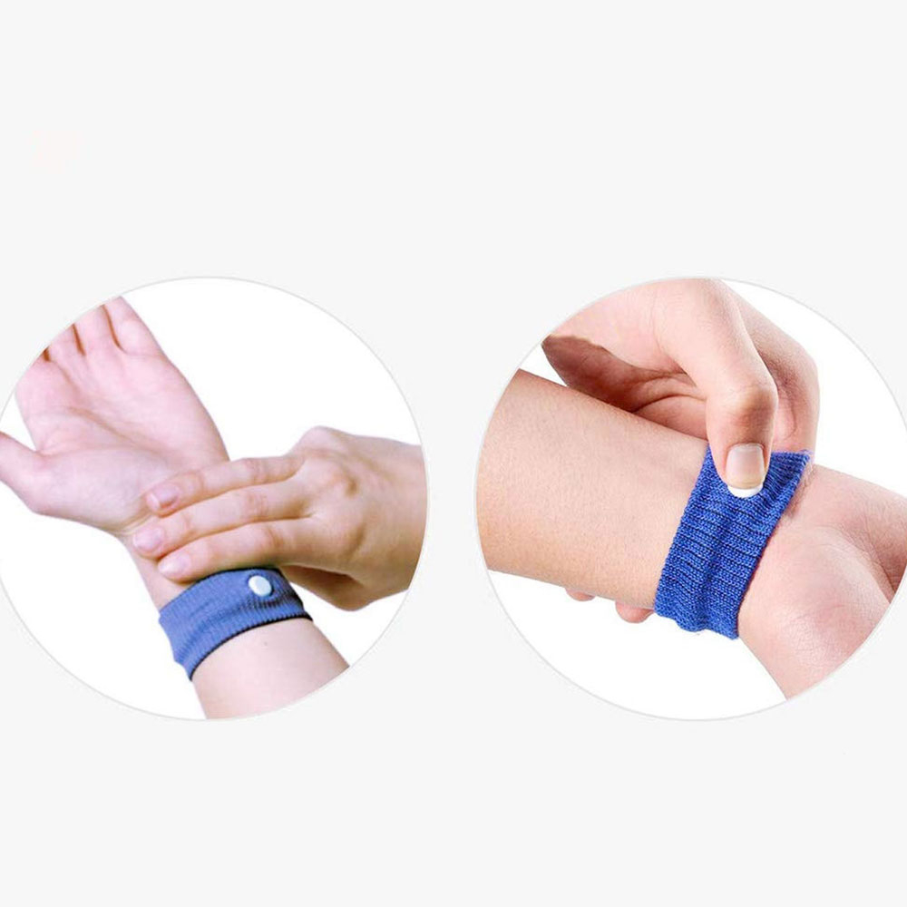 (2er Set) Reise Druck Armband - Grau