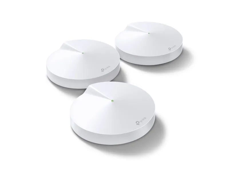 TP-Link DECO M5 - Wi-Fi-system - op til 4500 sq.ft - mesh 1GbE - Wi-Fi 5 - Dual Band (pakke med 3)