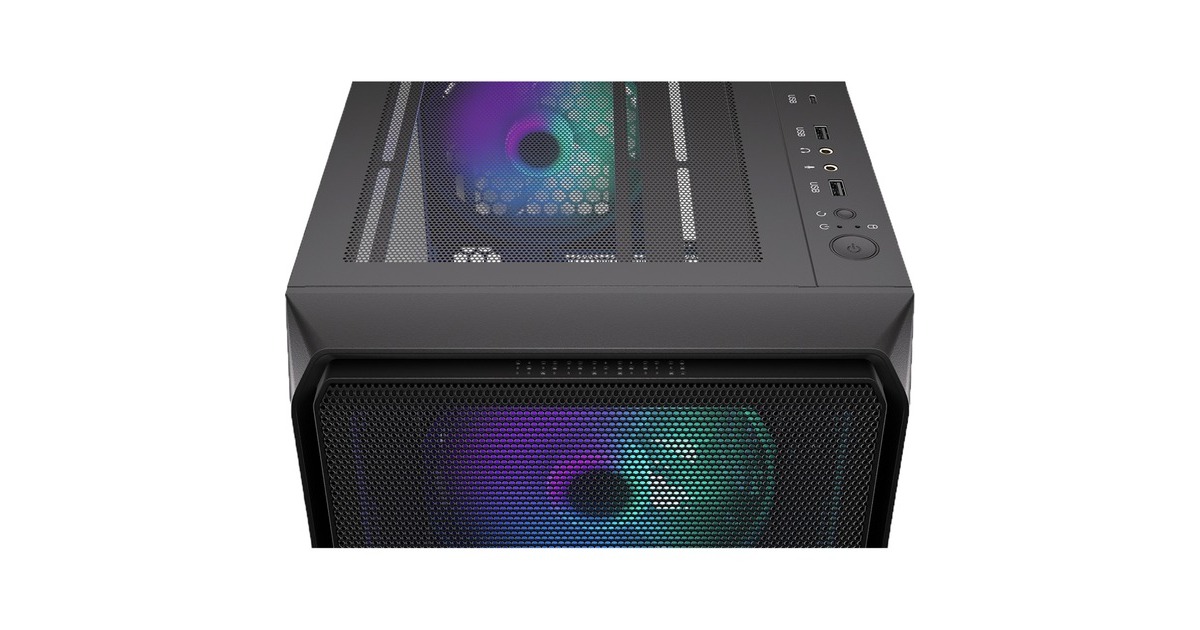ENDORFYArx 500 ARGB big tower behuizing  (Zwart | 2x USB-A | 1x USB-C | RGB | Window)