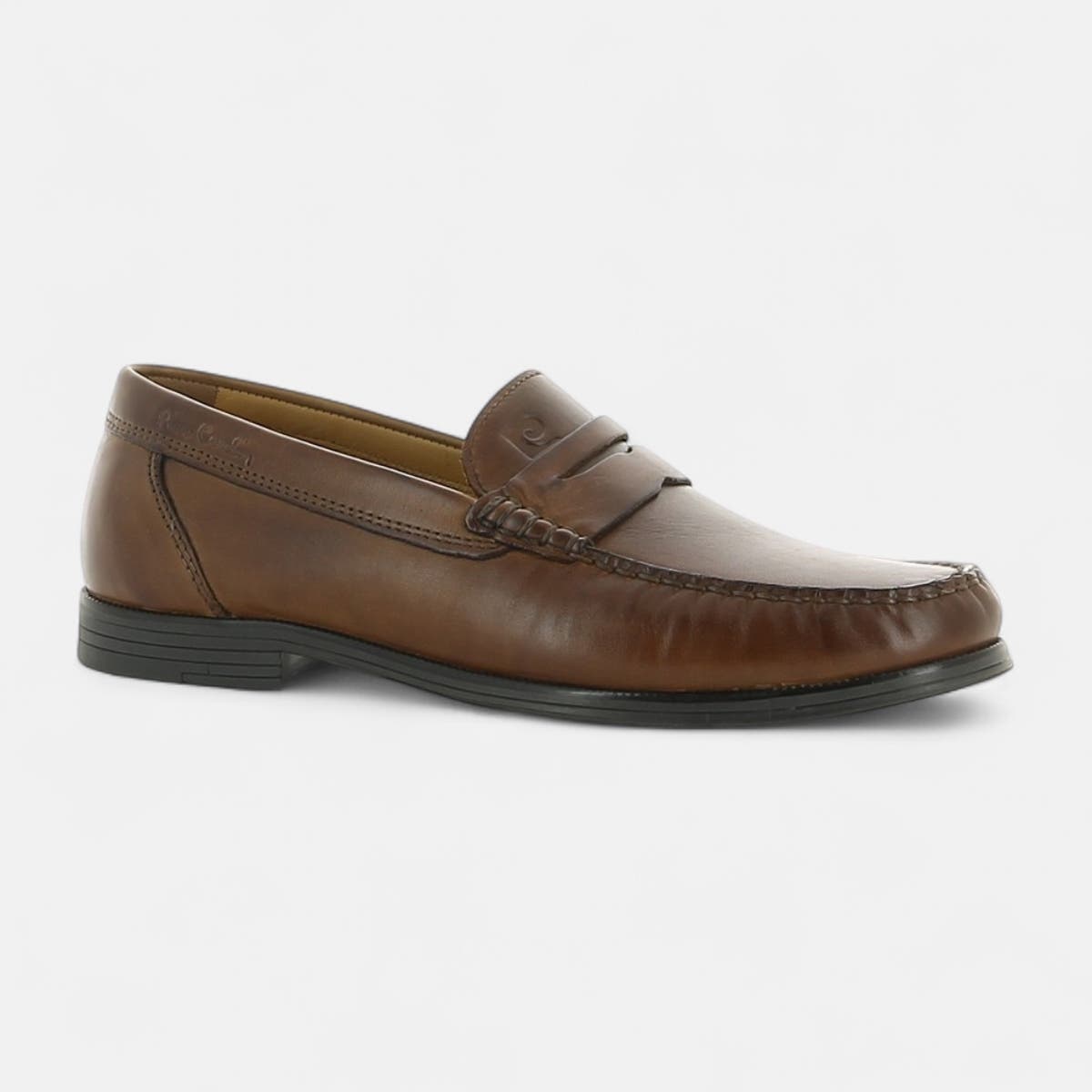 Mocassins Homme en cuir cognac
