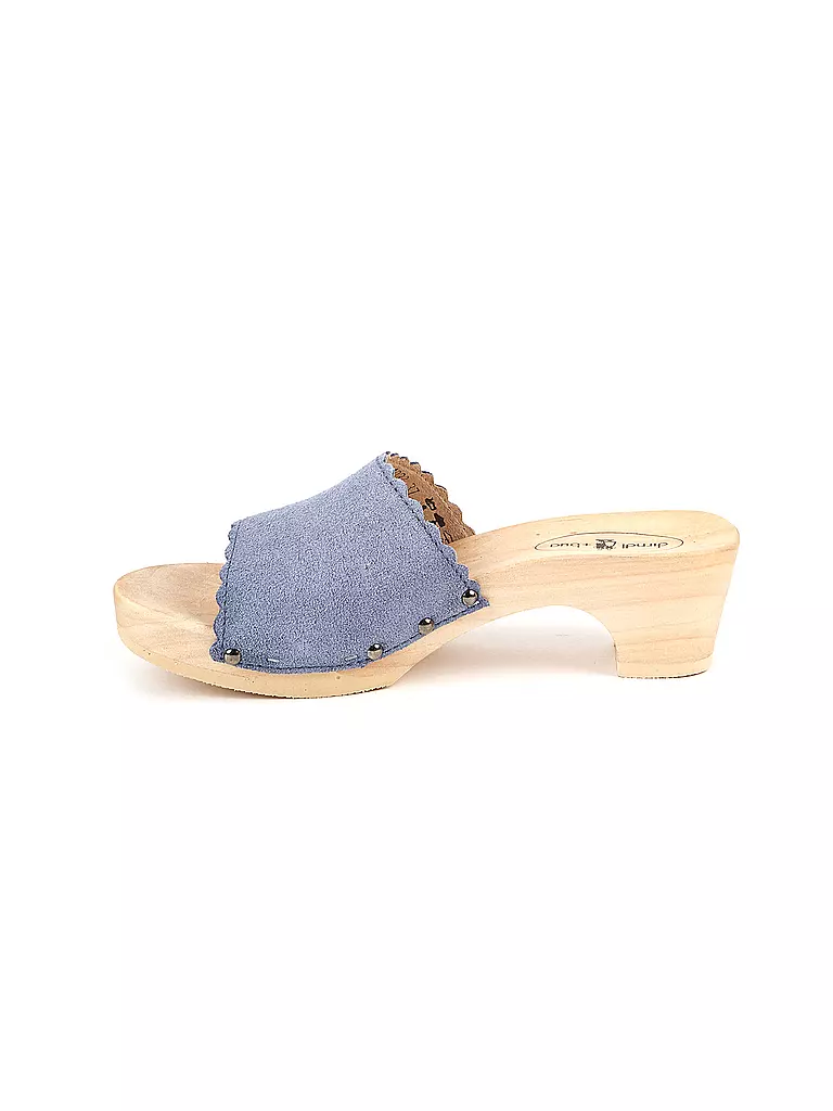 DIRNDL & BUA Trachtenschuhe - Pantolette blau