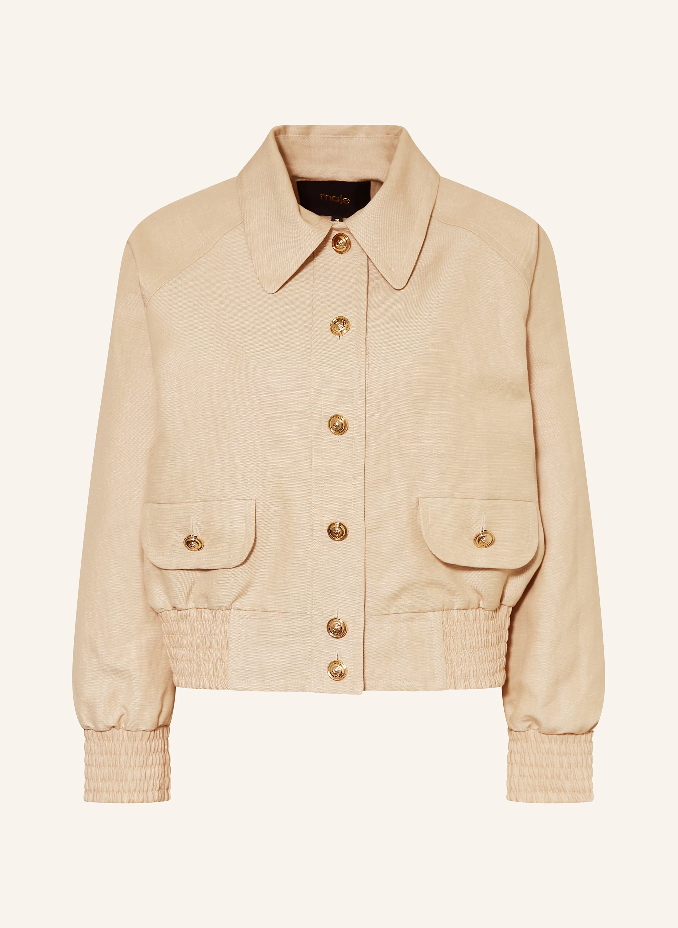 maje Blouson mit Leinen