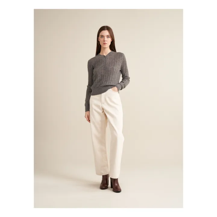 Bellerose Pull Rybba Laine Mérinos Extra Fine - Collection Femme | Gris
