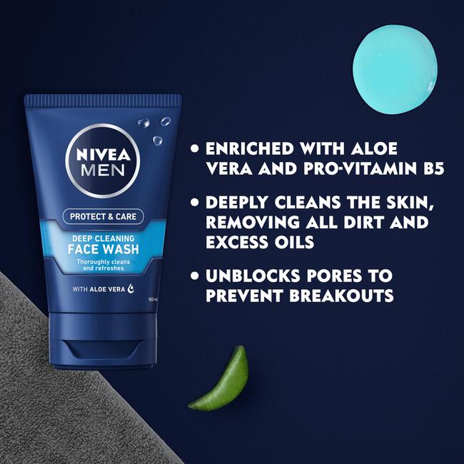 NIVEA MEN Protect & Care Verfrissende Face Wash 100 ML
