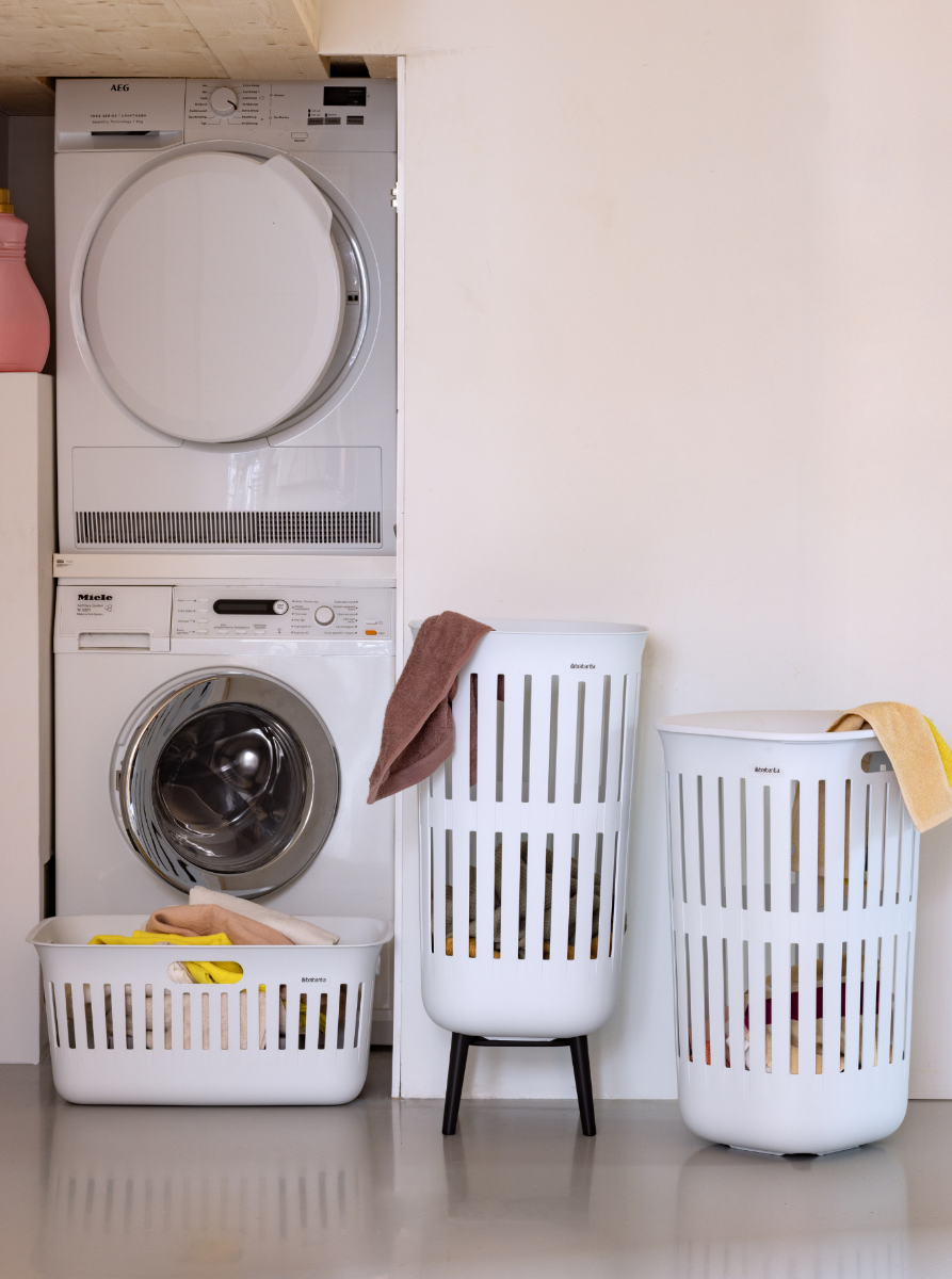 Collect-It Wasmand 55 liter, set van 2 - White