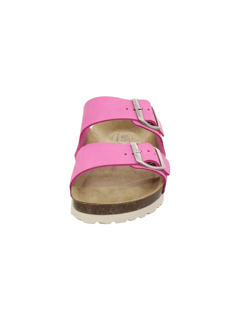 Pantoletten Damen Zweischnaller fuchsia