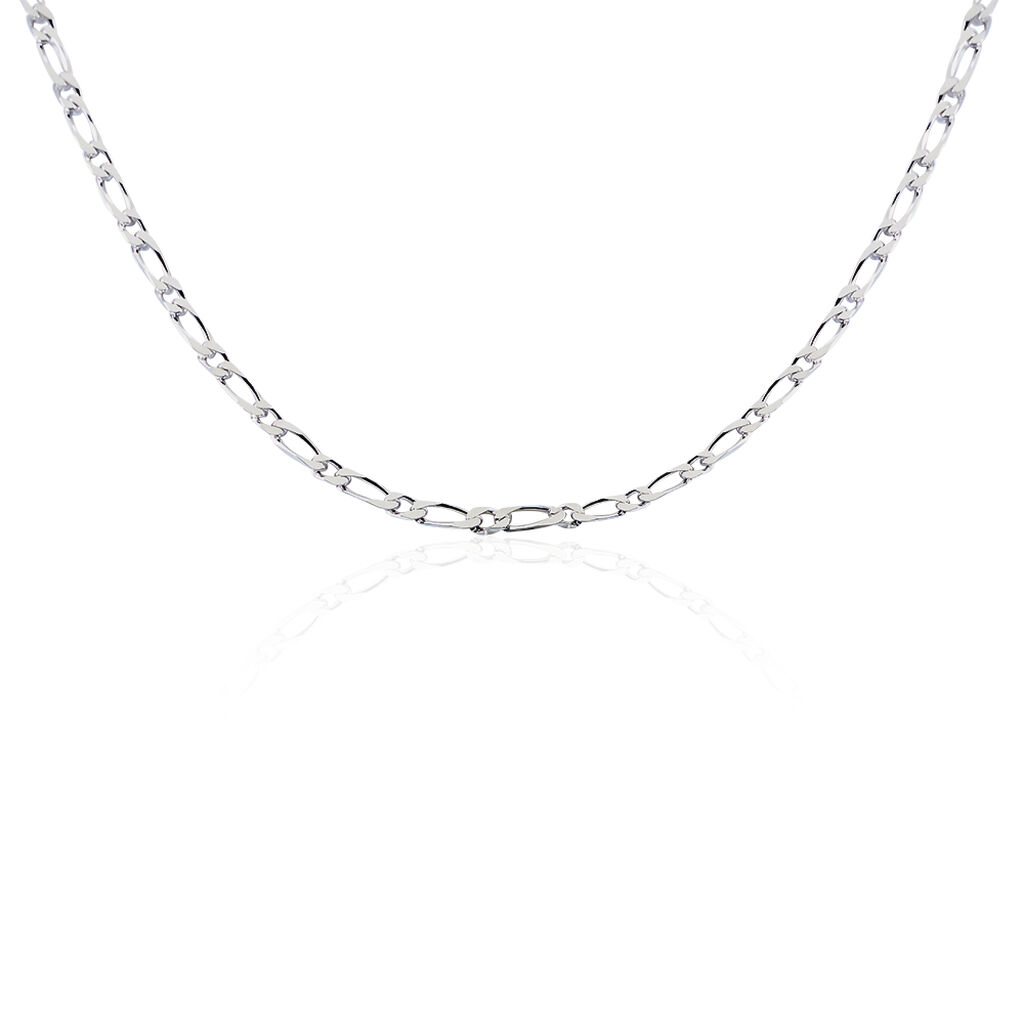 Chaîne Anilo Maille Alternée Argent Blanc