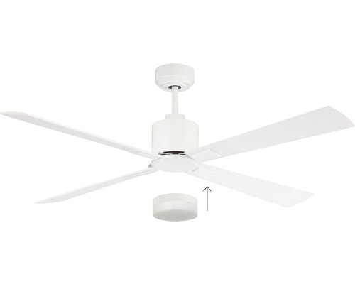 Plafondventilator wit Airfusion Climate WH Ø 132 cm met afstandsbediening zomer + winterfunctie