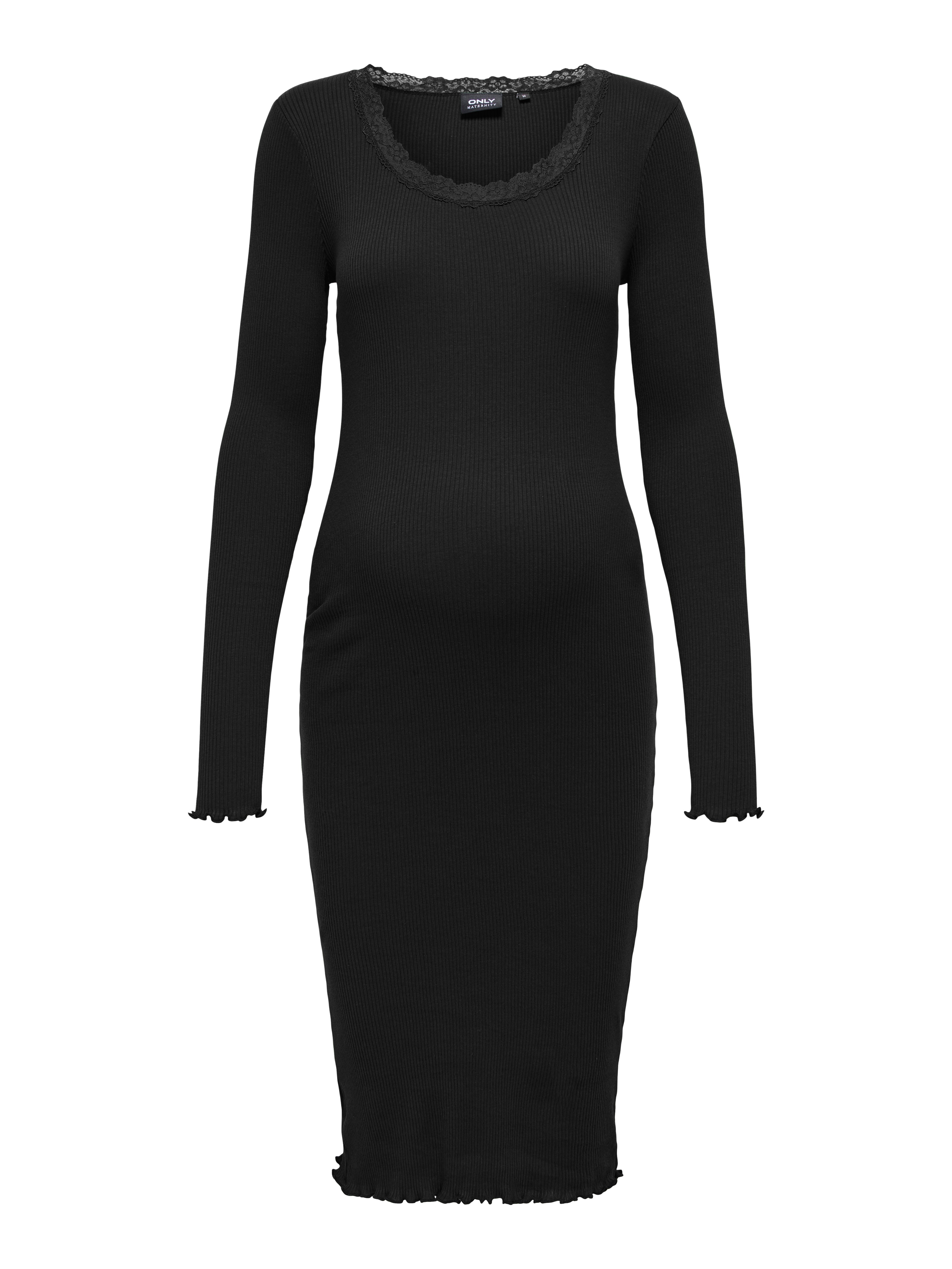 OLMXENA Midikleid Black