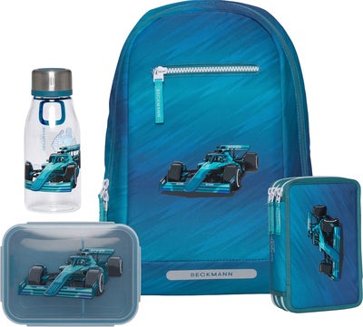 Beckmann Ryggsekk 12L inkl. Pennal, Flaske & Matboks, Racing