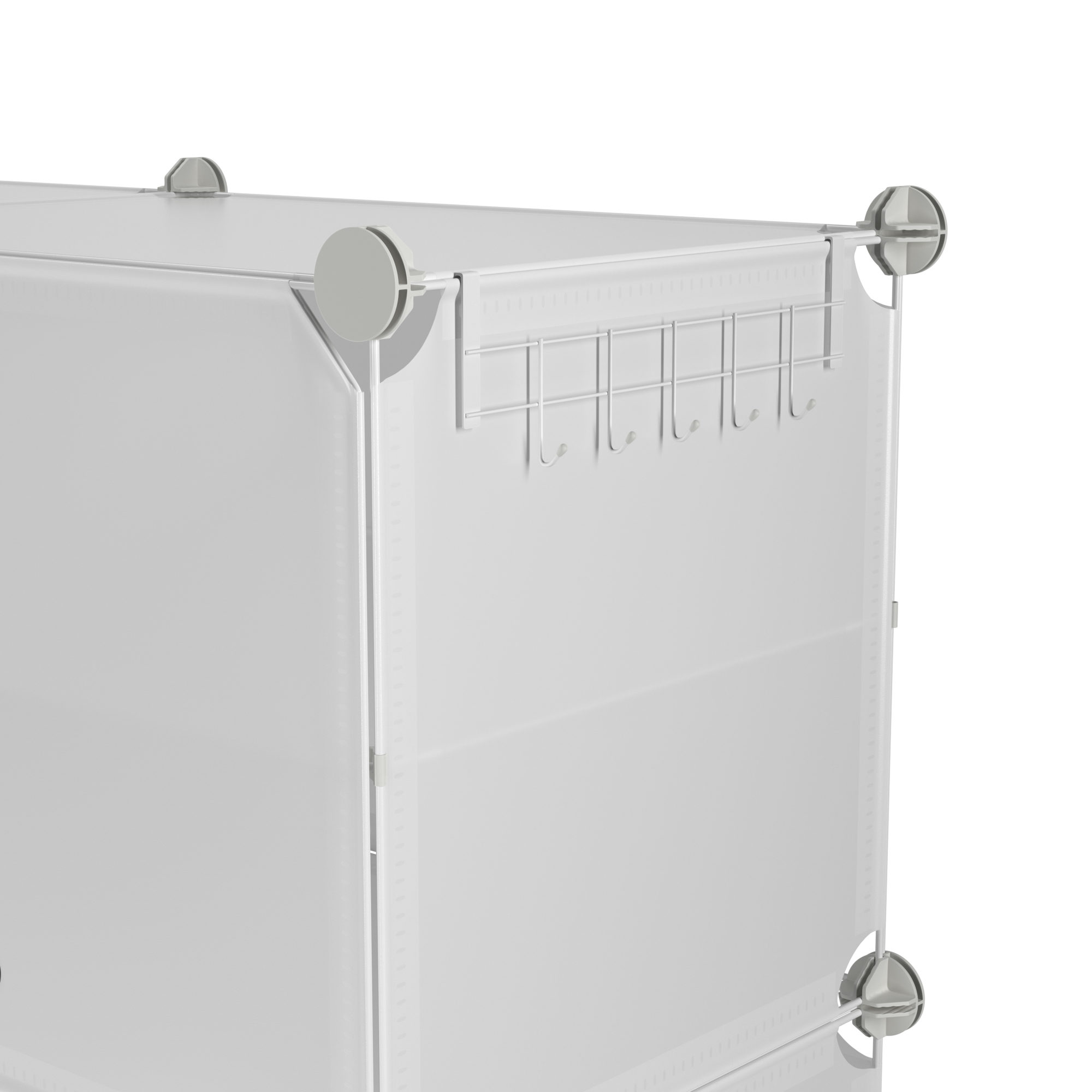 Schuhschrank Steckregal transparent 6 Boxen