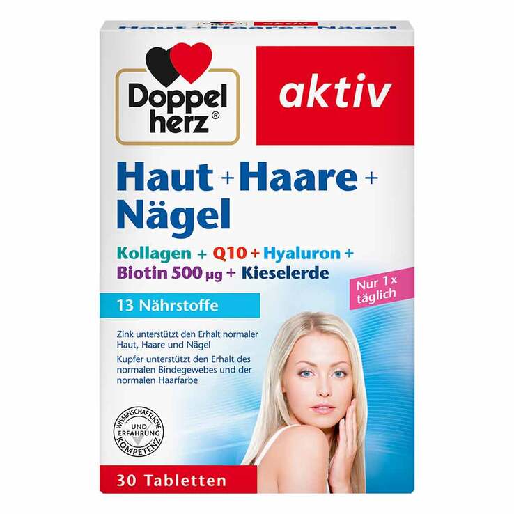 Doppelherz Haut+Haare+Nägel Tabletten, 30 St