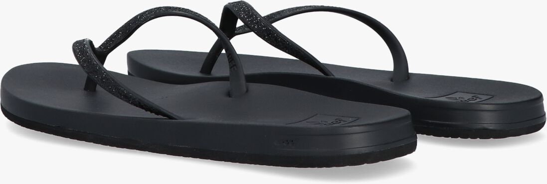 REEF zwarte reef teenslippers cushion bounce stargazer