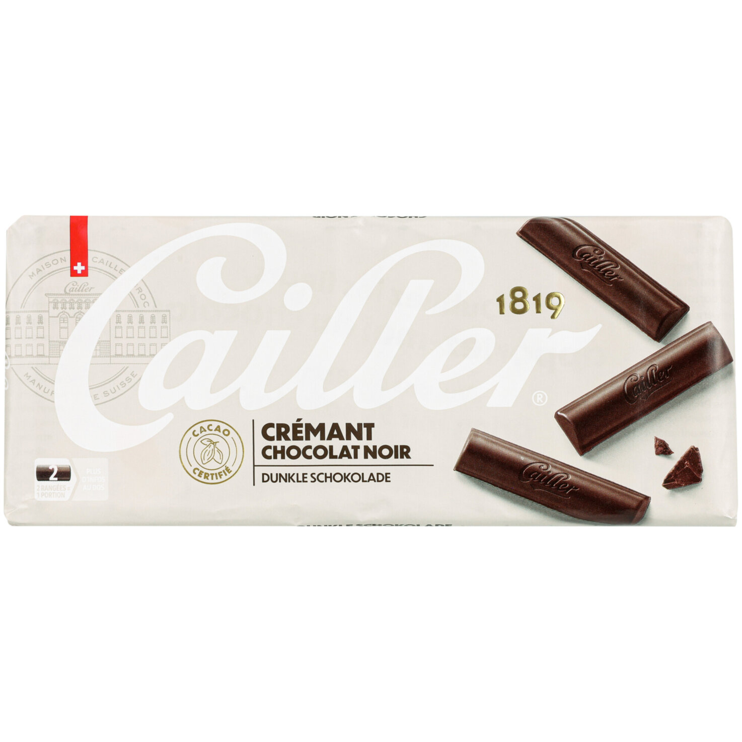 Cailler Crémant 64% Tafelschokolade Dunkel