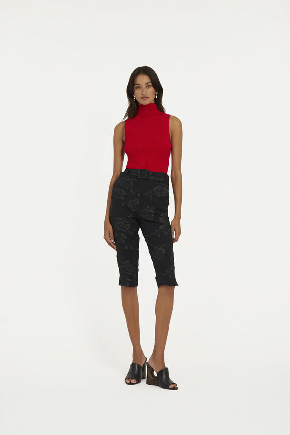 ROTATE Birger Christensen Knit Sleeveless Top Racing red