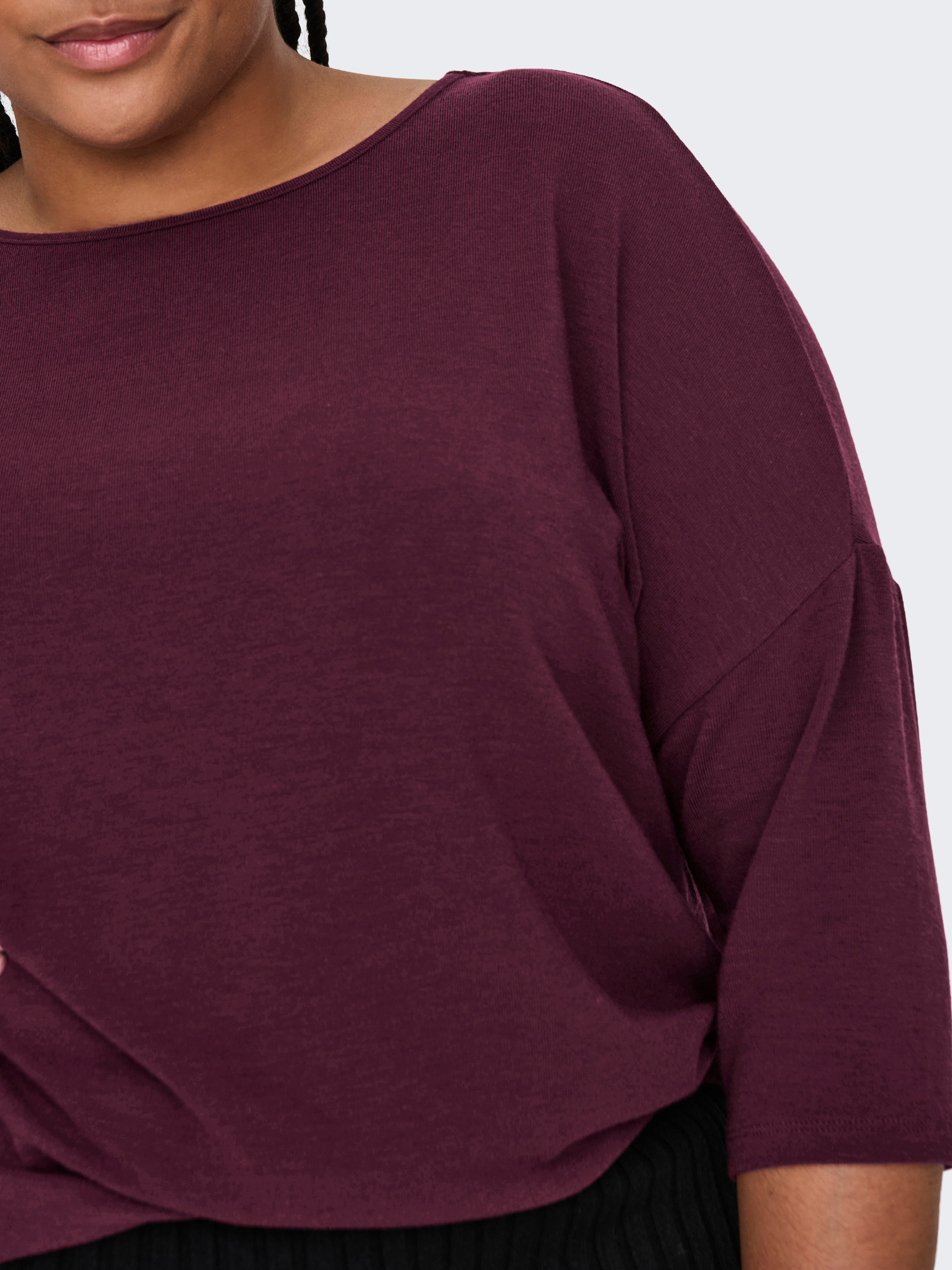 CARLAMOUR Top Burgundy