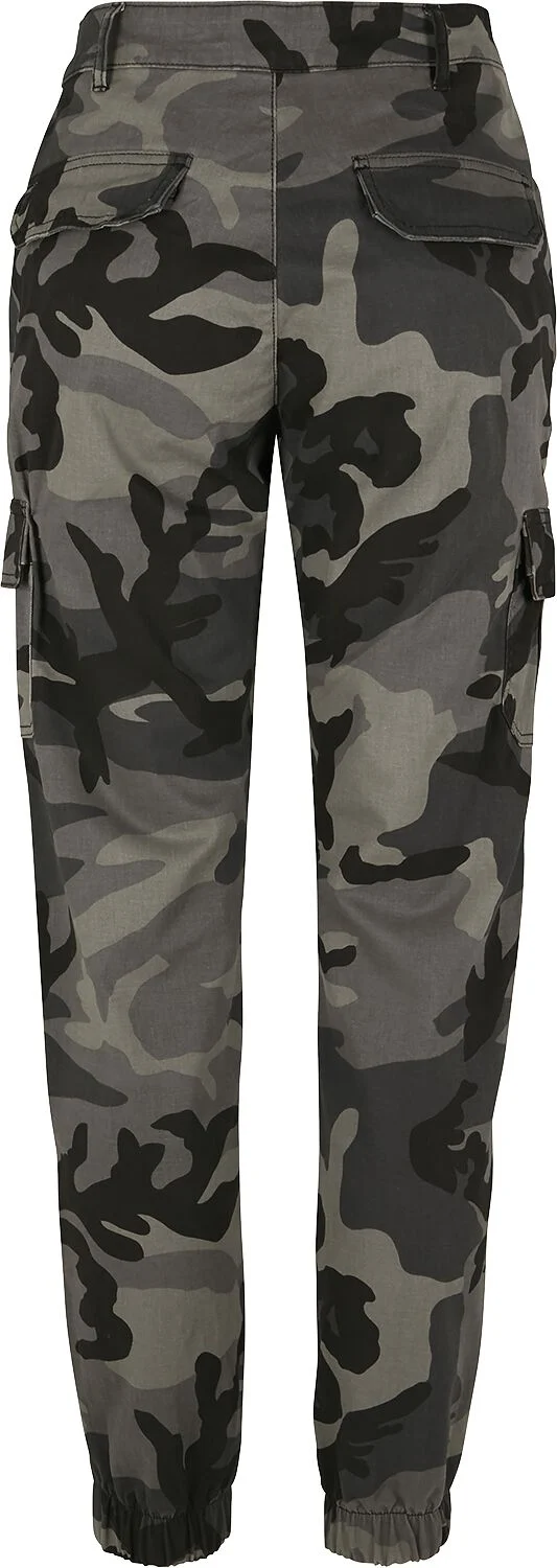 Pantalon Cargo Taille Haute Camouflage Femme | Urban Classics Pantalon Cargo