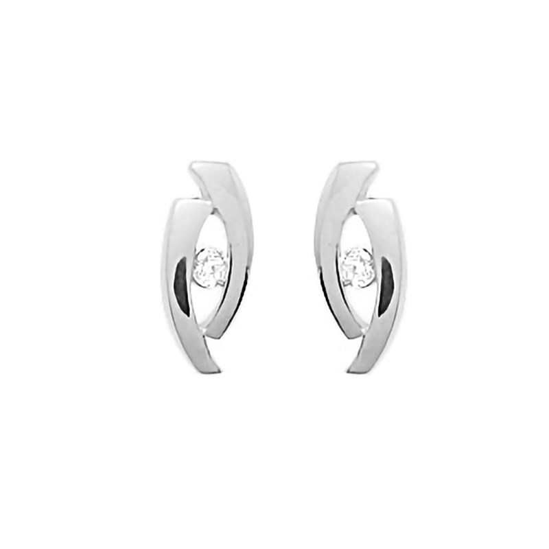 Boucles d'oreilles Femme - Oxyde de zirconium - Or 18 Carats