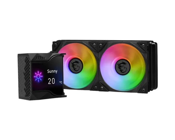MSI MPG CORELIQUID D240 - Processors flydende kølesystem - Radiatorstørrelse: 240 mm - (for: LGA1156, LGA1155, LGA1150, LGA1151, AM4, TR4, sTRX4, LGA1200, LGA1700, AM5) - kobber - 120 mm