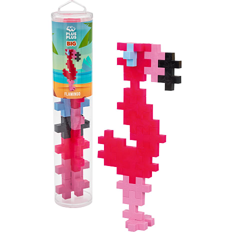 Plus Plus Big Tube Flamingo - 15 dele