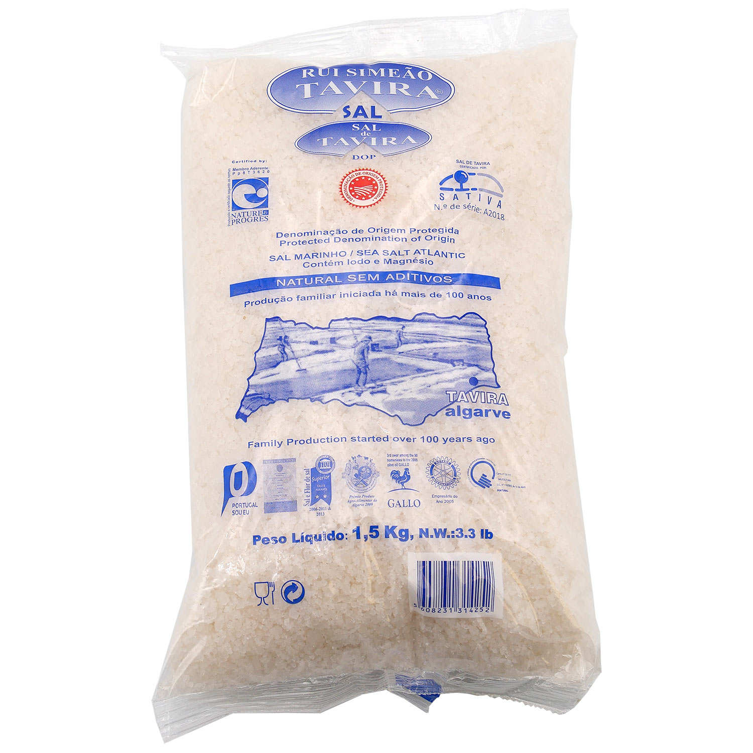 Fleur de sel ultra pure de l'Atlantique (Nature & Progrès)