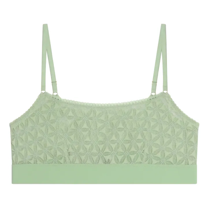 Icone Brassière Marcia Dentelle Italienne | Vert pistache